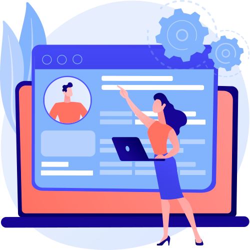 web development illustration